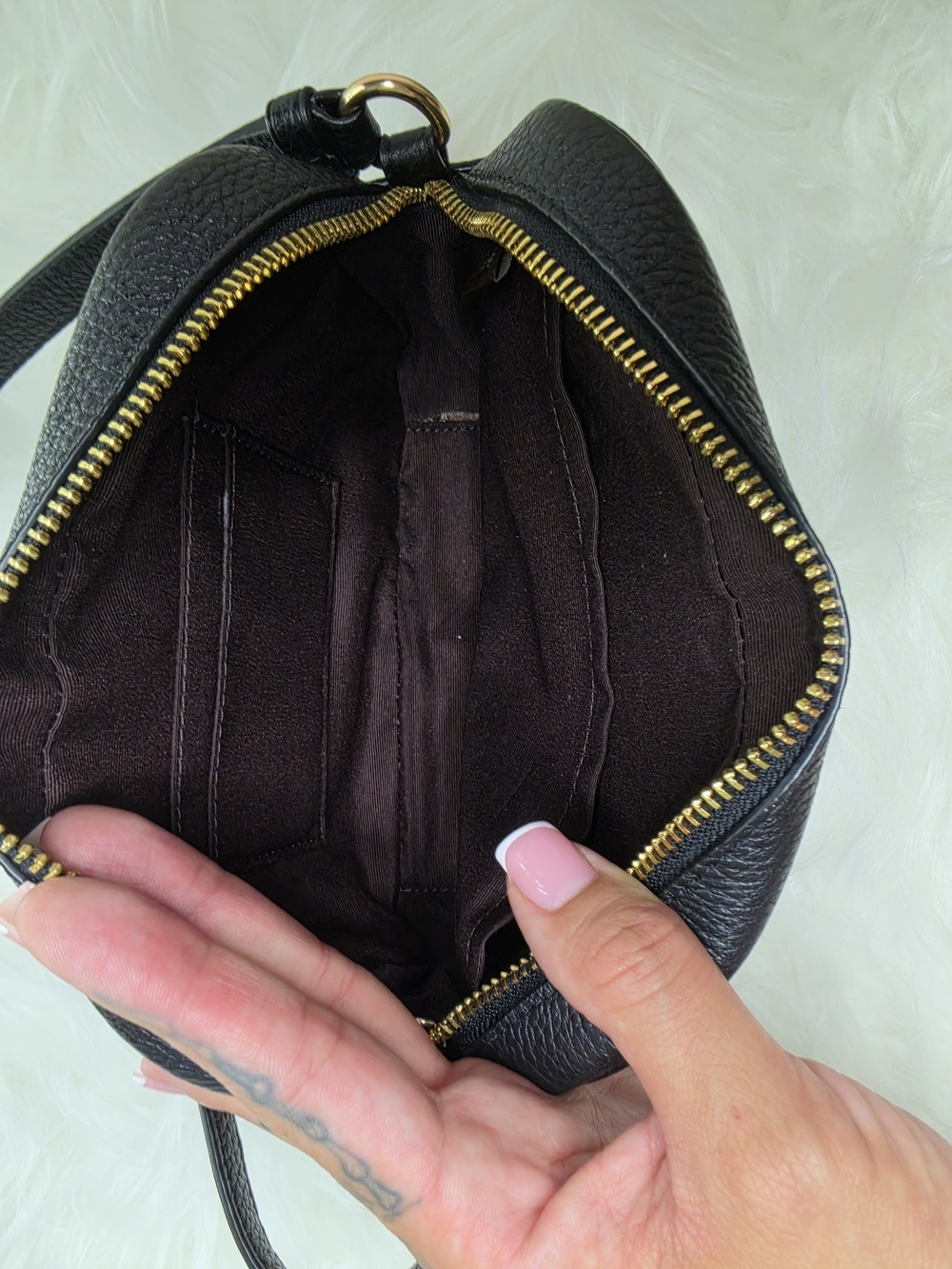 Coach Black Leather Crossbody Bag - Picture 4 of 7